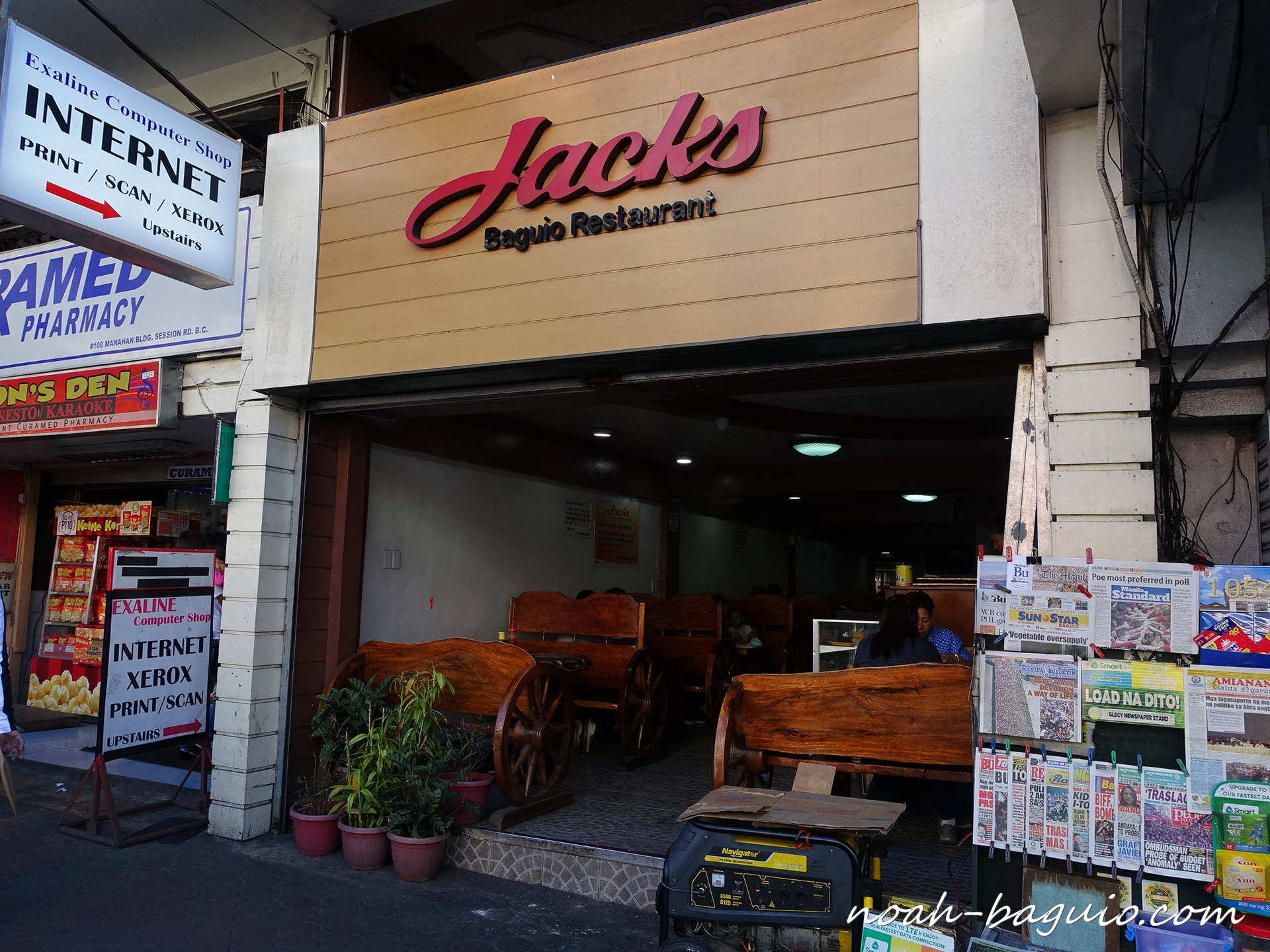 フィリピンのバギオのローカルレストランjacksの写真