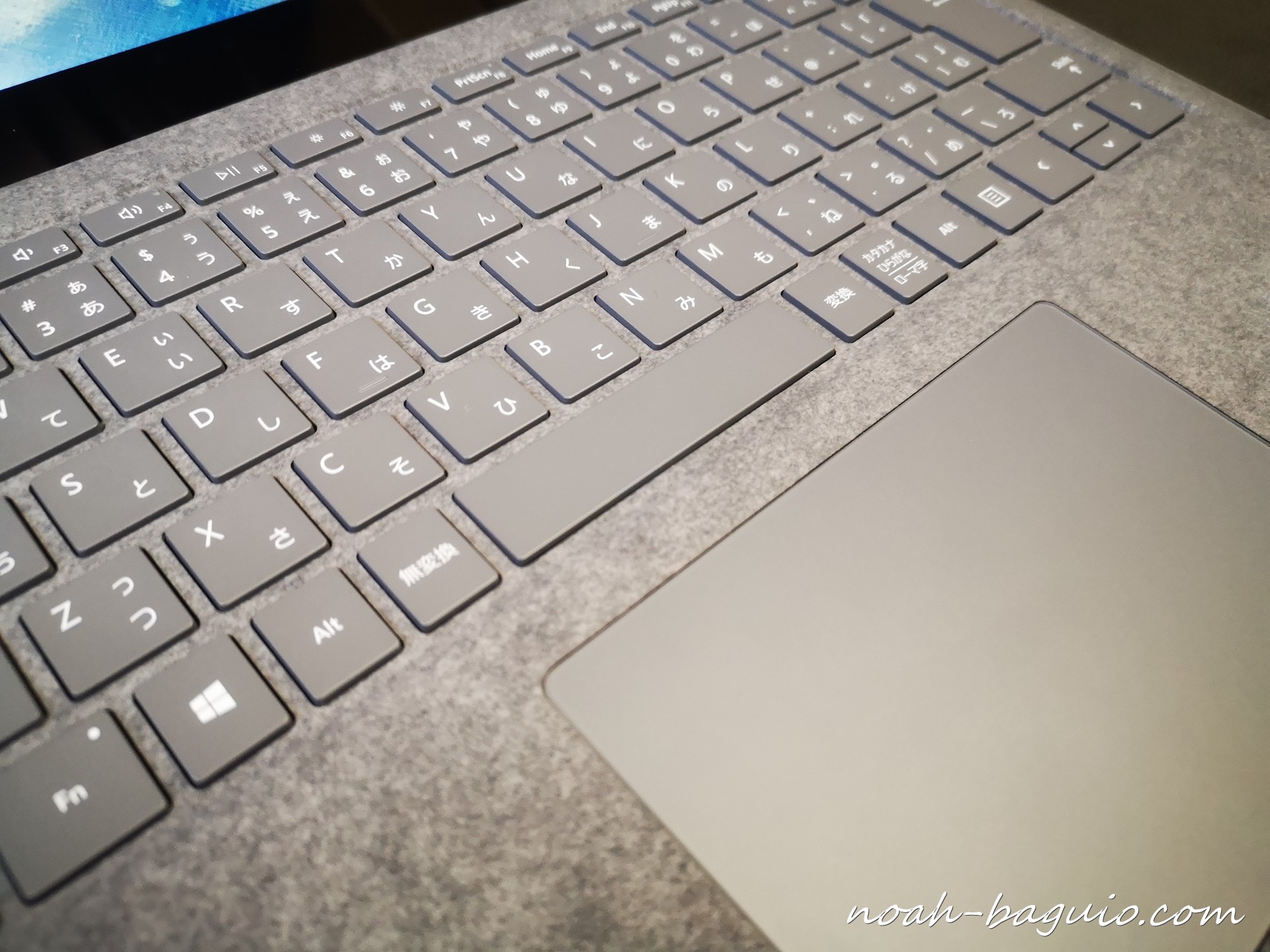 Microsoftのsurface laptop 3 13.5インチのキーボードの画像